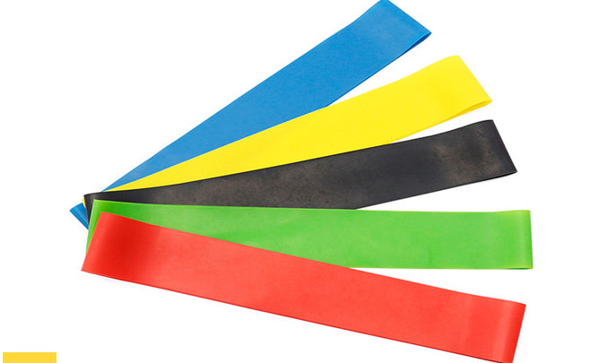 Set of 5 Resistance Bands – Latex Workout Loops for Yoga, Pilates & Strength Training