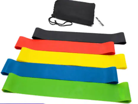 Set of 5 Resistance Bands β Latex Workout Loops for Yoga, Pilates & Strength Training