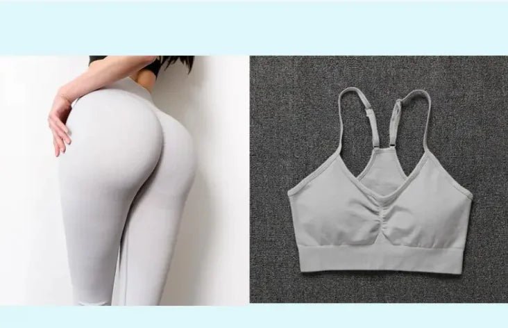 High-Waist Seamless Yoga Pants – Peach Hip-Lifting Leggings for Yoga, Gym, Running & Everyday Wear