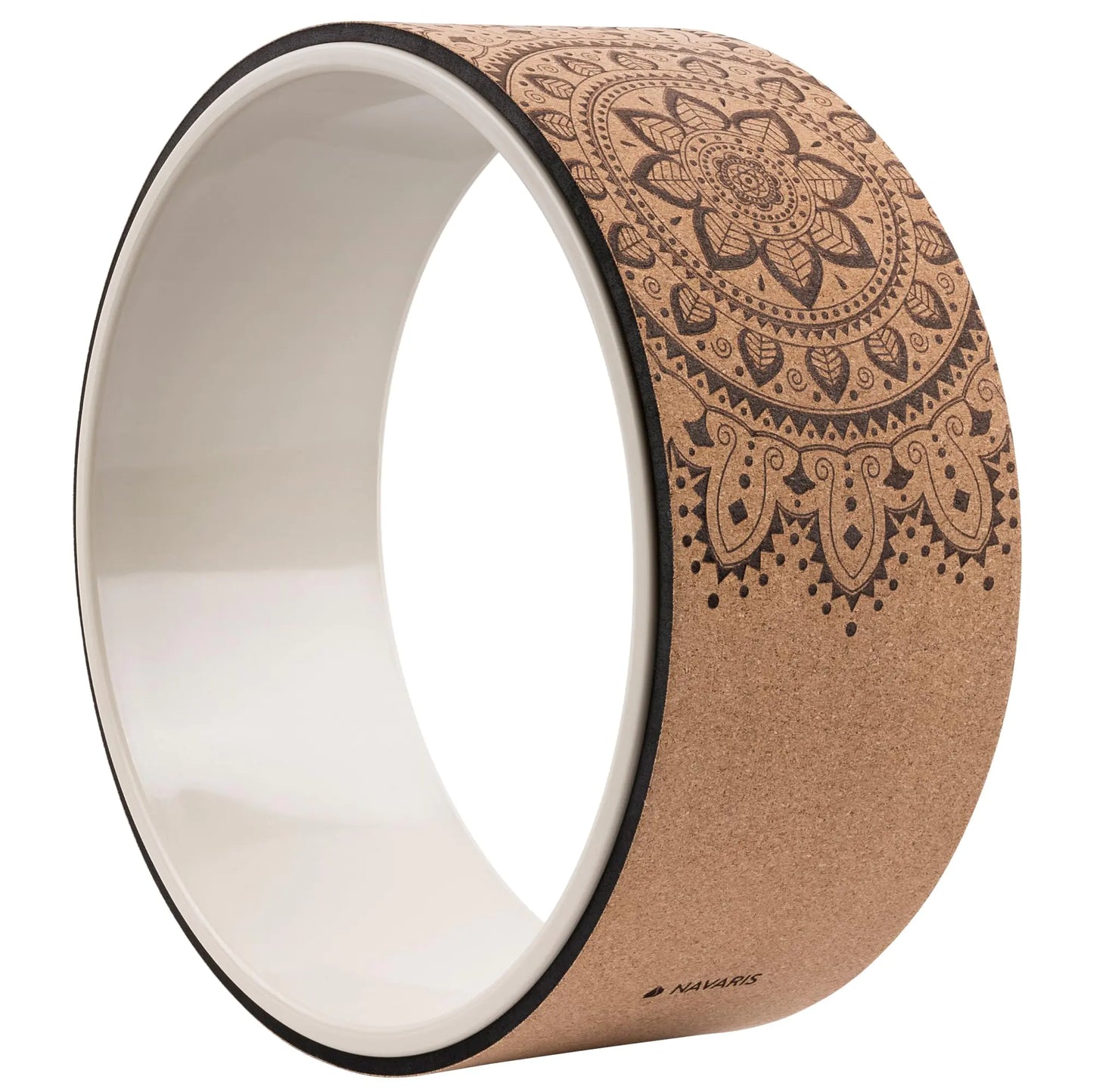 Cork Yoga Wheel – 33cm Yoga Prop for Stretching, Backbends & Pilates Support | Durable Fitness Ring for Flexibility & Balance