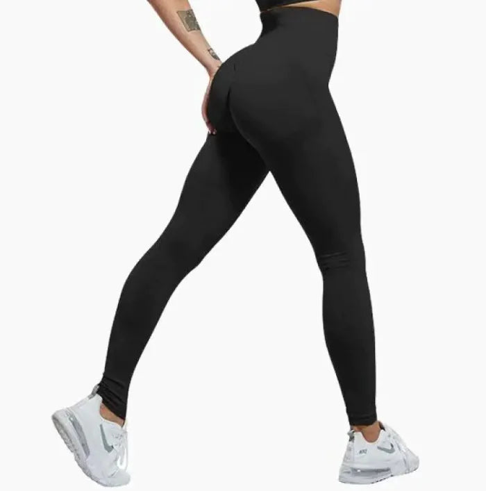 High-Waist Seamless Yoga Pants – Peach Hip-Lifting Leggings for Yoga, Gym, Running & Everyday Wear