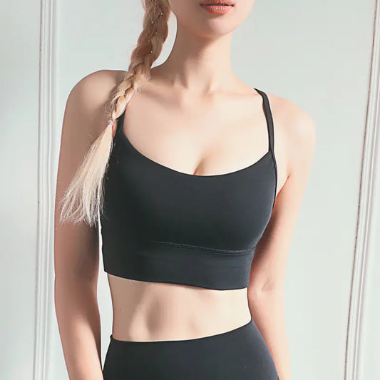 Y-Shaped Back Sports Bra for Yoga and Exercise